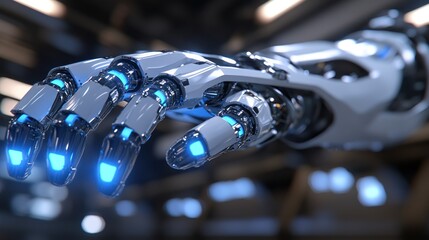 Poster - Advanced Robotic Hand Reaching Outwards In A Dark Setting