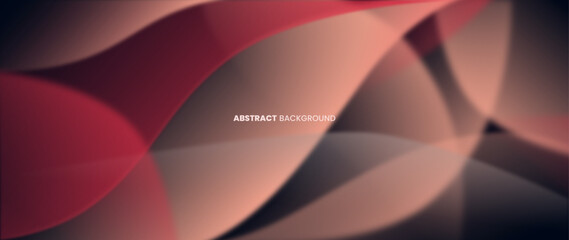 Poster - abstract background with gradations of red and peach colors with a fine gradient line pattern.
