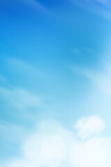 Wall Mural - sky blue,cloud background,horizon summer clear sky over beach,vector landscape nature sunrise in win