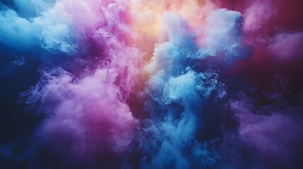 Poster - Vibrant and Colorful Fireworks Bursting in the Night Sky with Ample Copy Space for Celebratory Messages or Festival Announcements