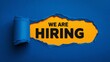 © TimeaPeter - Job Vacancy Announcement with Bold Typography on Torn Paper Background