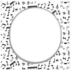 Poster - musical frame template