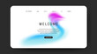 © Resa - abstract gradient fluid design of landing page. web browser page background
