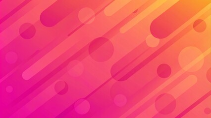 Leinwandbilder - Abstract color pattern of neon red orange liquid gradient lines background with modern geometric fluid shapes in dynamic motion. Abstract gradient colors fluid background. Modern futuristic background
