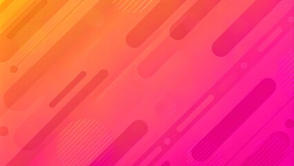 Leinwandbilder - Abstract color pattern of neon red orange liquid gradient lines background with modern geometric fluid shapes in dynamic motion. Abstract gradient colors fluid background. Modern futuristic background