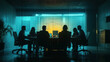 © Jeeraphat - Business people gathered around a conference table, discussing a project
