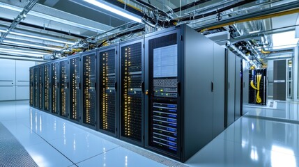 Poster - Modern Data Center Server Room Infrastructure