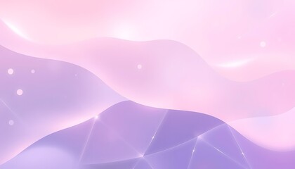 Poster - A digital-themed wallpaper with semi-transparent holographic shapes and smooth transitions between soft hues, evoking a futuristic but tranquil ambiance.