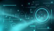 © TheseusStock - Subtle digital wallpaper showing transparent layers of futuristic HUD elements and symbols, blended with soft metallic textures, in muted shades of silver and teal.