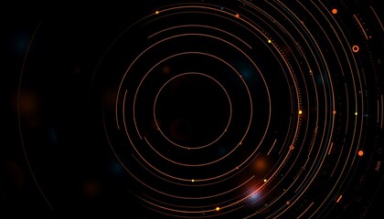 Poster -  subtle wallpaper wall  technology background theme lined circle