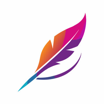 pen logo Vector and illustration on white background 