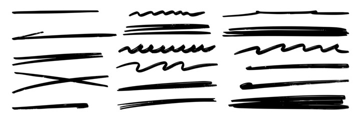 Leinwandbilder - Doodle sketch style of highlighting elements cartoon hand drawn illustration for concept design. 