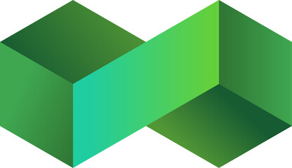 Moden infinity symbol logo, icon and illustration