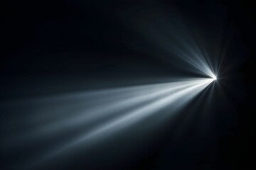 Poster - Light beams piercing through darkness create enchanting visuals