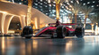 © AnnAza - Formula 1 car on Arabian landmark background