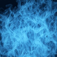 Poster - Abstract blue fire, smoke, or energy swirls.