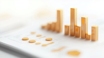 Poster - interactive digital wealth management dashboard with colorful charts for financial analysis and data