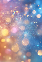 Wall Mural - modern abstract bokeh background with white light flares and sparkling glitter effects for dreamy pa