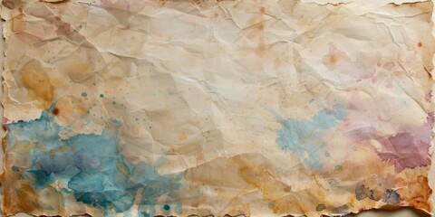 Canvas Print - Watercolor Abstract Background featuring a harmonious mix of Warm and Cool Tones