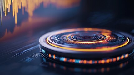 Poster - Futuristic AI-Powered Tax Assistant Interface Guiding Users Through Interactive Data Visualizations and Digital Analytics in a High-Tech Environment