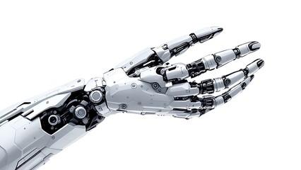 Poster - Robot hand reaching gesture or holding object 3d rendering