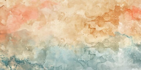 Canvas Print - This beautiful design showcases a sophisticated abstract watercolor backdrop in gentle tones