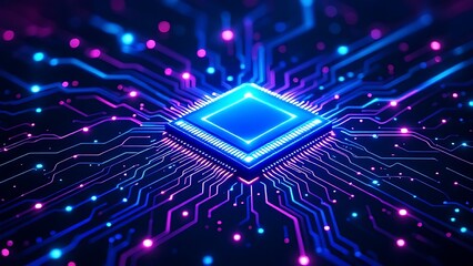 Artificial intelligence (AI), machine learning and modern computer technologies concepts. Business, Technology, Internet and network concept.
