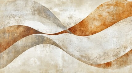 Poster - Clean and simple background in warm earth tones, including soft browns and beige, perfect for minimalist designs.
