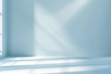 Poster - A large, empty room with a window that lets in sunlight