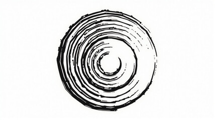 black and white spiral