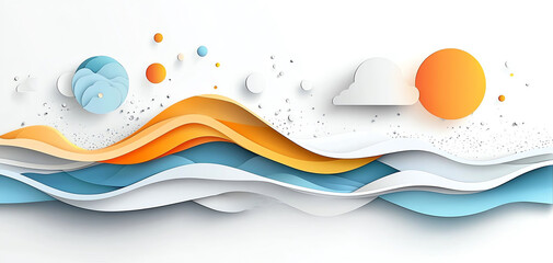 Poster - Creative waves of colorful design abstract art digital artwork modern aesthetic close-up visual harmony for seo impact