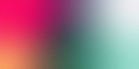 Aufkleber - Abstract colorful background. green and pink gradient background design with noise texture effect. Gradient blur, noise, grain, texture abstract background. perfect for banners, posters, wallpapers.