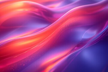 Aufkleber - A mesmerizing abstract composition of gradient glass curves, glowing softly with blurred edges and vibrant transitions,