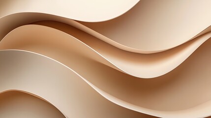 Poster - Soft beige and brown earth-tone background with minimalist, smooth color transitions.