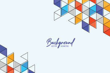 Aufkleber - Design abstract background with geometric shapes EPS 10