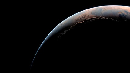 Wall Mural - planet mars viewed from space