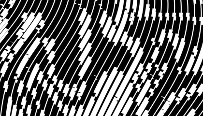 Poster - Black and white editable vector pattern with dynamic effect texture. Smooth transition for background and jersey design. Vector Format Illustration 