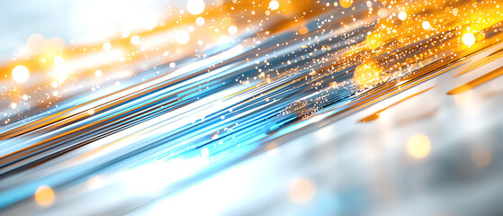 Poster - Dynamic light patterns abstract art digital graphics modern aesthetic close-up view visual creativity showcase