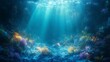 © Kenny Parker - Underwater ocean view with soft sunlight and blue water glowing peacefully