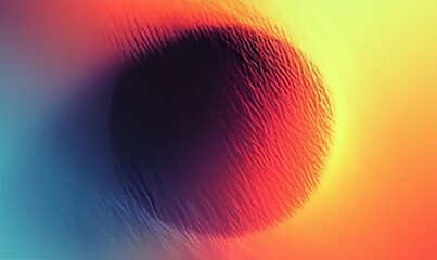 Poster - Colorful digital grain soft noise effect pattern in pastel neon holographic on white background. Vintage style in lo-fi multicolor.