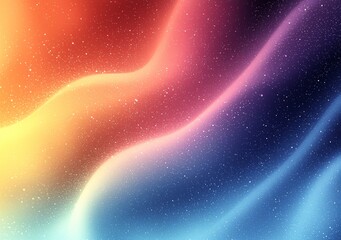 Poster - Grain noise effect texture with abstract gradient blurred colorful background. Pastel minimalist grainy design.