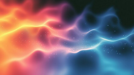 Fototapete - Gradient blurred colorful background with grain noise effect, ideal for art products, social media, trendy, vintage, brochures, and banners