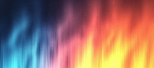 Poster - Background color gradient, purple, pink, turquoise, and yellow blurred color gradients wide banner design, grainy texture