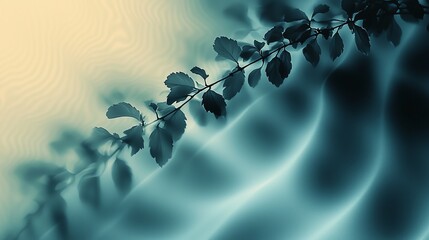 Poster - Green yellow white gradient background with smooth noise texture, blurry backdrop design, copy space on top