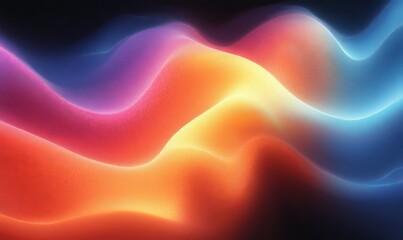 Poster - Grainy gradient background with pink and blue color scheme.