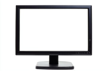 Poster - Display screen with empty display isolated from the background, flat computer screen, electronic device for displaying details.
