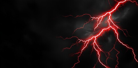 Aufkleber - Plasma lightning particle effect on a red abstract circle, with swirling glow particles visual effect layer overlay on isolated black and transparent PNG background