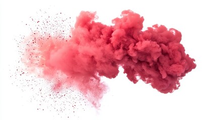 Poster - PNG transparent pink smoke cloud on transparent or white background