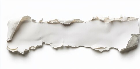 Aufkleber - Torn torn paper edges on transparent or white background, element for creative design
