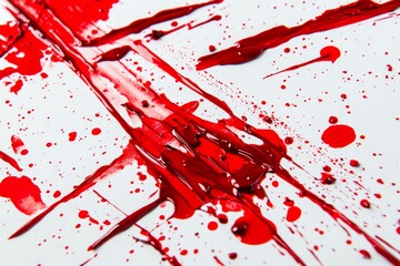 Aufkleber - This PNG image features a transparent background with a cut out of blood splashes